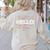 Start With Hello Different World Language Learning Teacher Women's Sweatshirt Back Print Sand Start With Hello Different World Language Learning Teacher Women's Sweatshirt Back Print Sand