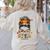 STEM Teacher Messy Bun Fall Vibes Autumn Thanksgiving Men Women Women's Sweatshirt Back Print Sand