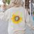 Sunflower Puzzle Pieces Autism Awareness For Mom Teacher For Women Women's Sweatshirt Back Print Sand