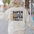 Super Teacher By Day Super Tired By Night Back To School Women's Sweatshirt Back Print Sand Super Teacher By Day Super Tired By Night Back To School Women's Sweatshirt Back Print Sand