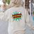 Superhero Teacher Retro Comic Teaching Superpower Women's Sweatshirt Back Print Sand