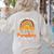 I Teach The Cutest Preschool Pumpkin Teacher Halloween For Men Women Kids Women's Sweatshirt Back Print Sand