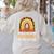 Teach Leopard Rainbow Cute Halloween Costume Teacher Women Women's Sweatshirt Back Print Sand
