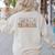 Teach Them Love Them Watch Them Grow Teacher Women's Sweatshirt Back Print Sand Teach Them Love Them Watch Them Grow Teacher Women's Sweatshirt Back Print Sand