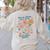 Teach Them Love Them Watch Them Grow Retro Teacher Floral Women's Sweatshirt Back Print Sand Teach Them Love Them Watch Them Grow Retro Teacher Floral Women's Sweatshirt Back Print Sand