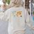 Teach Peace Teacher Teacher Women's Sweatshirt Back Print Sand Teach Peace Teacher Teacher Women's Sweatshirt Back Print Sand