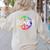 Teach Peace For Teachers And Educators Counselor Women's Sweatshirt Back Print Sand Teach Peace For Teachers And Educators Counselor Women's Sweatshirt Back Print Sand