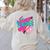 Teacher 90s Retro Colorful Teacher Of The 90s Back To School Women's Sweatshirt Back Print Sand