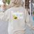 Teacher Bee Bumblebee Back To School Women's Sweatshirt Back Print Sand Teacher Bee Bumblebee Back To School Women's Sweatshirt Back Print Sand