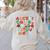 Teacher Christmas Alphabet Back To School Holiday Learning Women's Sweatshirt Back Print Sand Teacher Christmas Alphabet Back To School Holiday Learning Women's Sweatshirt Back Print Sand