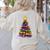 Teacher Crayon Christmas Tree Lights Student School Xmas Women's Sweatshirt Back Print Sand
