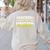 Teacher Educational Superhero School Teachers Women's Sweatshirt Back Print Sand