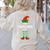 The Teacher Elf Family Matching Group Idea Christmas Women's Sweatshirt Back Print Sand