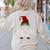 Teacher Gnome Xmas Family Matching Plaid Christmas Gnomes Women's Sweatshirt Back Print Sand
