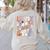 Teacher Halloween In My Spooky Teacher Era Retro Groovy Women's Sweatshirt Back Print Sand