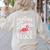 This Teacher Loves Her Flock Flamingo Teacher Class Women's Sweatshirt Back Print Sand This Teacher Loves Her Flock Flamingo Teacher Class Women's Sweatshirt Back Print Sand
