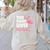 This Teacher Loves Her Flock Teaching Flamingo Girl Women's Sweatshirt Back Print Sand