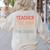 Teacher The Man The Myth The Legend School Holiday Teacher Women's Sweatshirt Back Print Sand