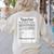 Teacher Nutrition Facts Teachers Nutritional Fact Women's Sweatshirt Back Print Sand
