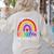 Teacher You Are a Rainbow Of Possibilities Funny Women's Sweatshirt Back Print Sand