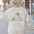 Teacher Skeleton Messy Bun I'Ll Just Wait Until Its Quiet Women's Sweatshirt Back Print Sand Teacher Skeleton Messy Bun I'Ll Just Wait Until Its Quiet Women's Sweatshirt Back Print Sand