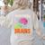 Teachers Love Brains Halloween 2025 Skeleton Costume Women's Sweatshirt Back Print Sand Teachers Love Brains Halloween 2025 Skeleton Costume Women's Sweatshirt Back Print Sand
