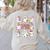 Teaching My Boos Teacher Cute Ghost Groovy Teacher Halloween Women's Sweatshirt Back Print Sand