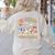 Teaching Future Leaders Teacher Back To School Cute Goose Women's Sweatshirt Back Print Sand
