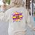 Teaching Is My Superpower Retro Comic Super Teacher Women's Sweatshirt Back Print Sand