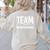 Team Homeschool Homeschooler Homeschooling Teacher Mom Kids Women's Sweatshirt Back Print Sand Team Homeschool Homeschooler Homeschooling Teacher Mom Kids Women's Sweatshirt Back Print Sand