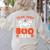 Team Para Boo Crew Halloween Ghost Paraprofessional Teacher Women's Sweatshirt Back Print Sand