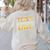 Test Day Testing May The Skills Be With You School Teacher Women's Sweatshirt Back Print Sand