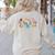 TGIF Teacher Alphabet Kindergarten Teacher Appreciation Women's Sweatshirt Back Print Sand