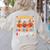 Thankful For My Kindergarten Turkeys Thanksgiving Teacher Women's Sweatshirt Back Print Sand