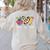 Tie Dye Hippie Peace Love Teach Teacher Appreciation Women's Sweatshirt Back Print Sand Tie Dye Hippie Peace Love Teach Teacher Appreciation Women's Sweatshirt Back Print Sand