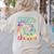 Tie Dye Teaching Social Studies Is My Jam Sunglasses Teacher Women's Sweatshirt Back Print Sand