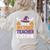 Tired Teacher Costume For Humor Halloween Women's Sweatshirt Back Print Sand Tired Teacher Costume For Humor Halloween Women's Sweatshirt Back Print Sand