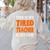 This Is My Tired Teacher Costume Quick Easy Lazy Halloween For Men Women Women's Sweatshirt Back Print Sand