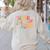 Tired Teachers Club Groovy Teachers Back To School Tee Women's Sweatshirt Back Print Sand Tired Teachers Club Groovy Teachers Back To School Tee Women's Sweatshirt Back Print Sand