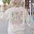 The Tired Teachers Department Retro Groovy Back To School Women's Sweatshirt Back Print Sand The Tired Teachers Department Retro Groovy Back To School Women's Sweatshirt Back Print Sand
