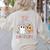 TK Boo Crew Retro Groovy Halloween Floral Ghost TK Teacher Men Women Kids Women's Sweatshirt Back Print Sand