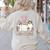 TK Boo Crew Retro Groovy Halloween Floral Ghost TK Teacher Women's Sweatshirt Back Print Sand TK Boo Crew Retro Groovy Halloween Floral Ghost TK Teacher Women's Sweatshirt Back Print Sand