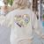 TK Vibes Back To School TK Kid Girl TK Team TK Teacher Women Women's Sweatshirt Back Print Sand
