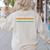 History Teacher Limited Edition Retro History Education Women's Sweatshirt Back Print Sand