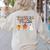 Trick Or Teach Candy Corn Pumpkin Ghost Teacher Women's Sweatshirt Back Print Sand