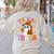 Trick Or Teach Cute Ghost Coffee Pumpkins Halloween Teacher Women's Sweatshirt Back Print Sand