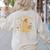 Trick Or Teach Halloween Teacher Women's Sweatshirt Back Print Sand