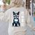 USA Flag Boston Terrier Best Dog Mom Ever 2025 Women's Sweatshirt Back Print Sand