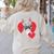Valentine's Day Boston Terrier Women's Sweatshirt Back Print Sand