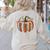 Vintage Book Pumpkin Autumn Fall Librarians Bookworm Teacher Women's Sweatshirt Back Print Sand